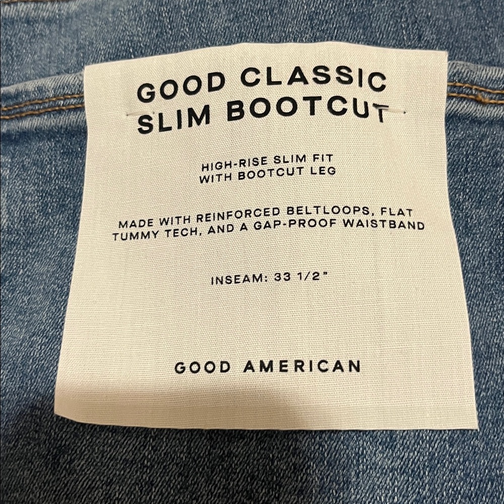 Good American Good Classic Slim Bootcut Jeans - Picture 7 of 10